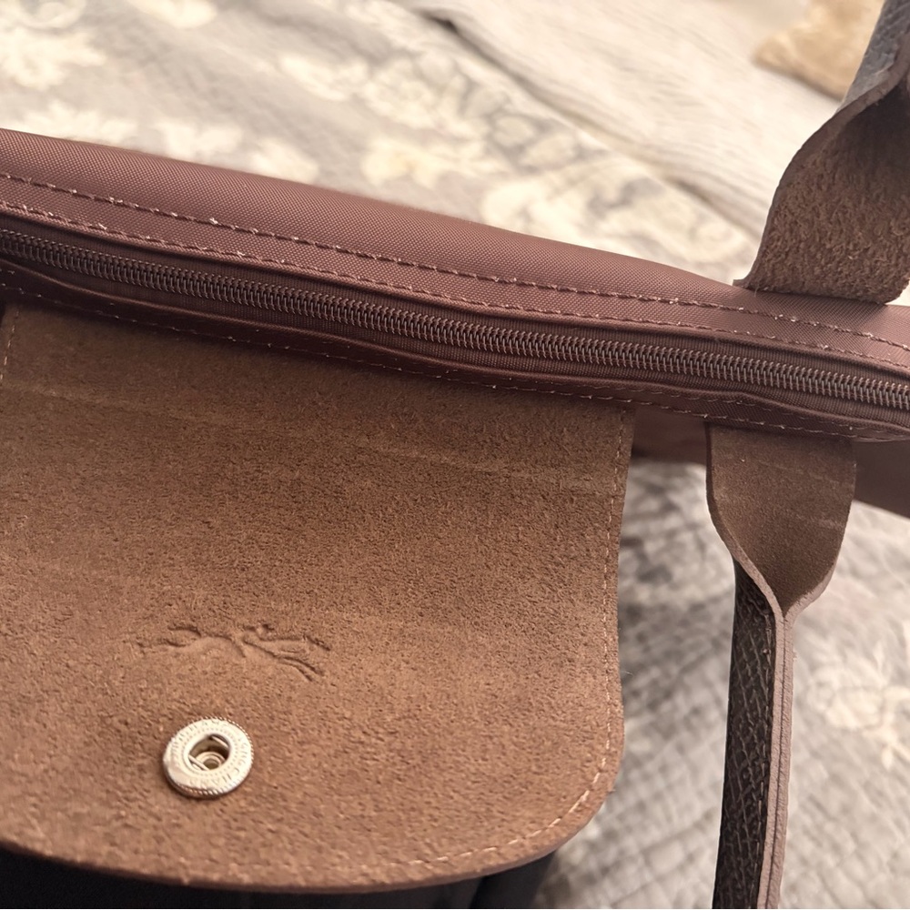 Medium Longchamp Chocolate Brown Shoulder Bag - Picture 10 of 11